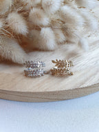 Bague fine ajustable couronne de laurier en acier inoxydable or ou argent Micomidy Bijoux