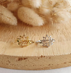 Bague fleur de lotus, bague fine réglable en acier inoxydable or Micomidy Bijoux