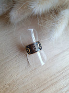 Bague witch - Bague ajustable émaillée en acier inoxydable doré ou argenté Micomidy Bijoux