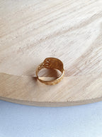 Bague witch - Bague ajustable émaillée en acier inoxydable doré ou argenté Micomidy Bijoux