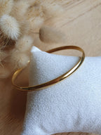 Bracelet jonc empilable en acier inoxydable or Micomidy Bijoux