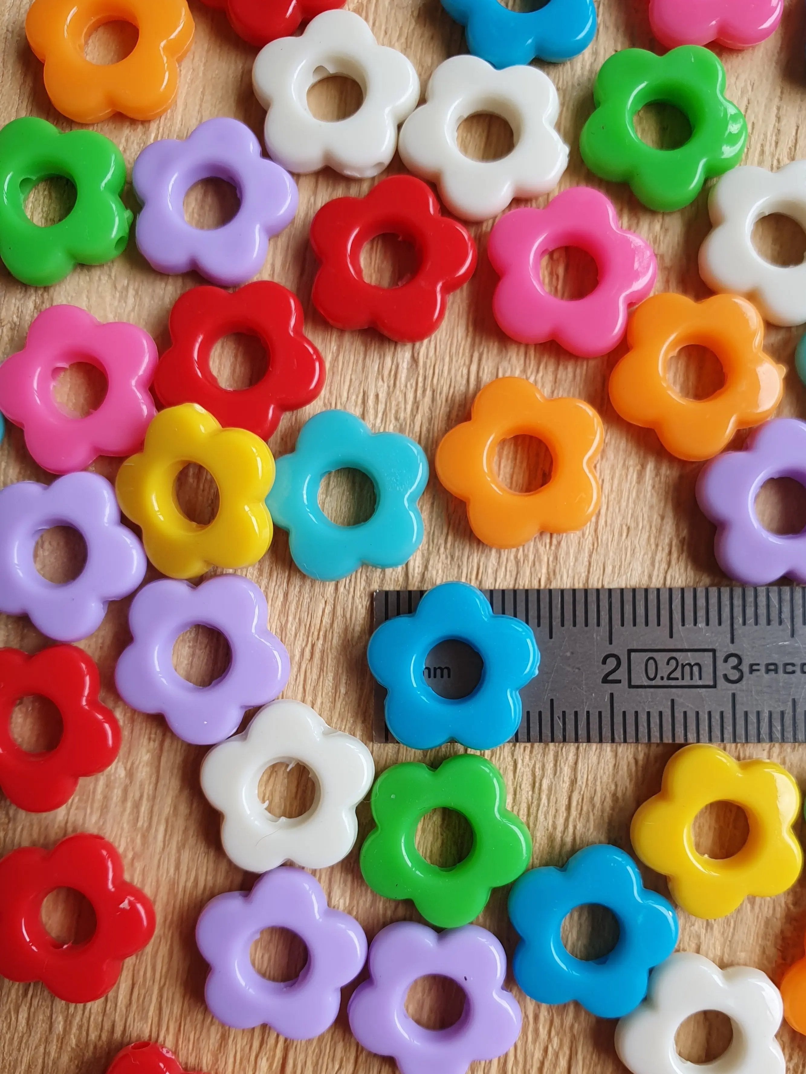 Paire de pampilles fleurs interchangeables pour boucles d'oreilles créoles Micomidy Bijoux