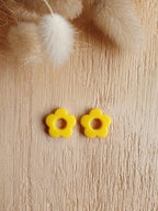 Paire de pampilles fleurs interchangeables pour boucles d'oreilles créoles Micomidy Bijoux