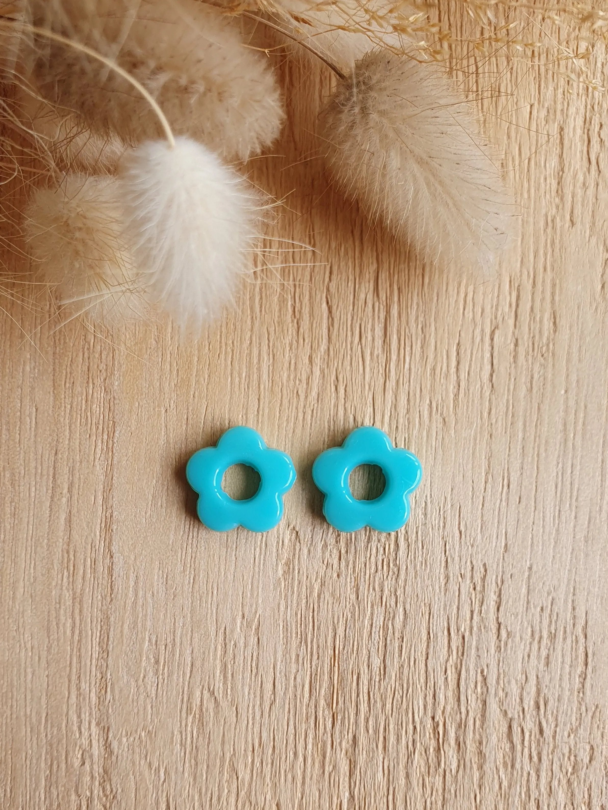 Paire de pampilles fleurs interchangeables pour boucles d'oreilles créoles Micomidy Bijoux