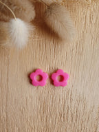 Paire de pampilles fleurs interchangeables pour boucles d'oreilles créoles Micomidy Bijoux