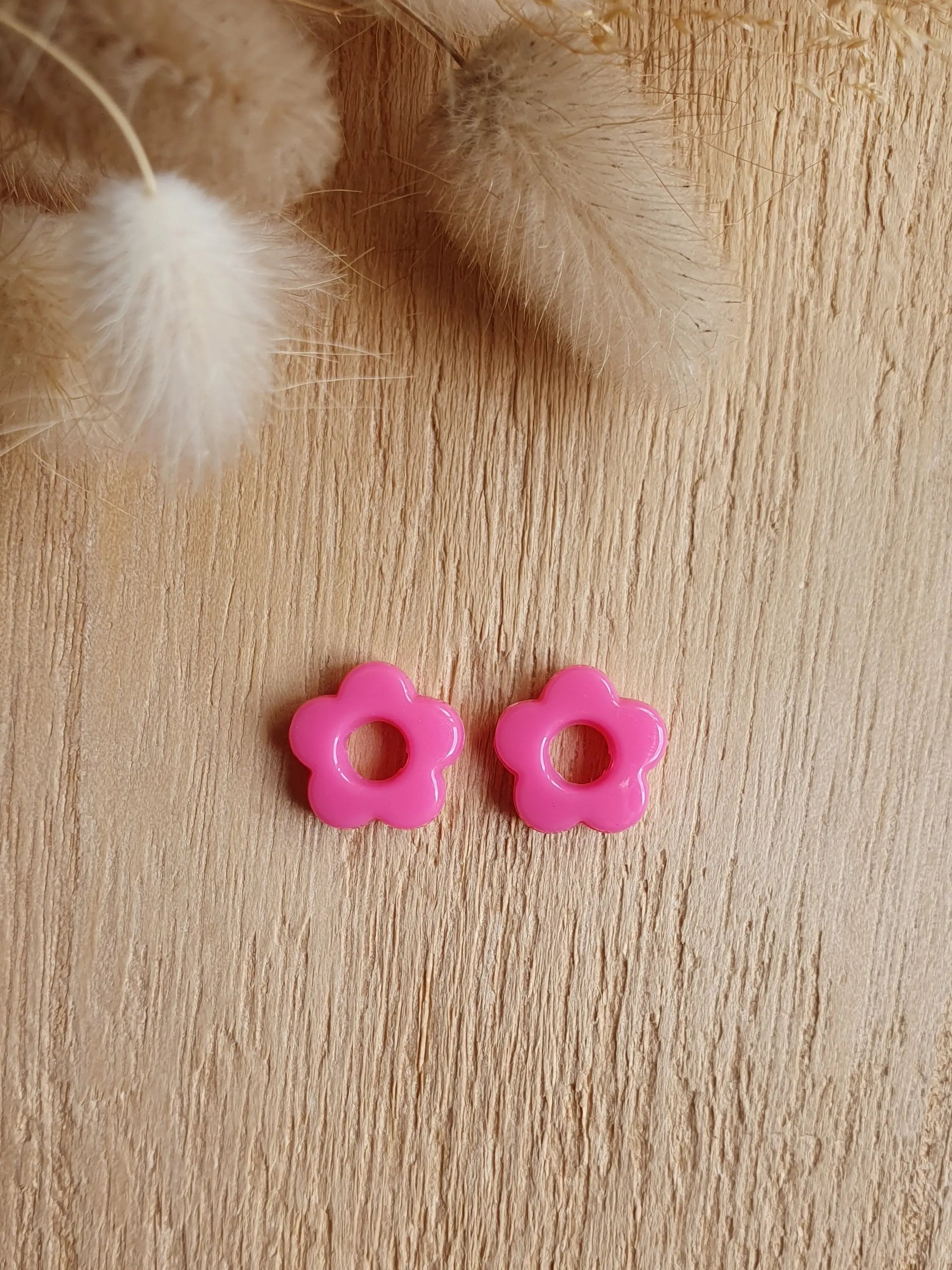 Paire de pampilles fleurs interchangeables pour boucles d'oreilles créoles Micomidy Bijoux