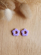 Paire de pampilles fleurs interchangeables pour boucles d'oreilles créoles Micomidy Bijoux