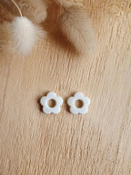 Paire de pampilles fleurs interchangeables pour boucles d'oreilles créoles Micomidy Bijoux