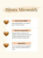 Boucles d'oreilles fleurs de cerisier - grosse boucles d'oreilles en acier inoxydable doré à l'or fin Micomidy Bijoux