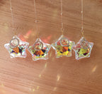 Attrape soleil étoile avec signe astrologique - suspension en verre en forme d'étoile Micomidy Bijoux