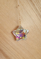 Attrape soleil étoile avec signe astrologique - suspension en verre en forme d'étoile Micomidy Bijoux