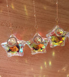 Attrape soleil étoile avec signe astrologique - suspension en verre en forme d'étoile Micomidy Bijoux