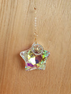 Attrape soleil étoile avec signe astrologique - suspension en verre en forme d'étoile Micomidy Bijoux